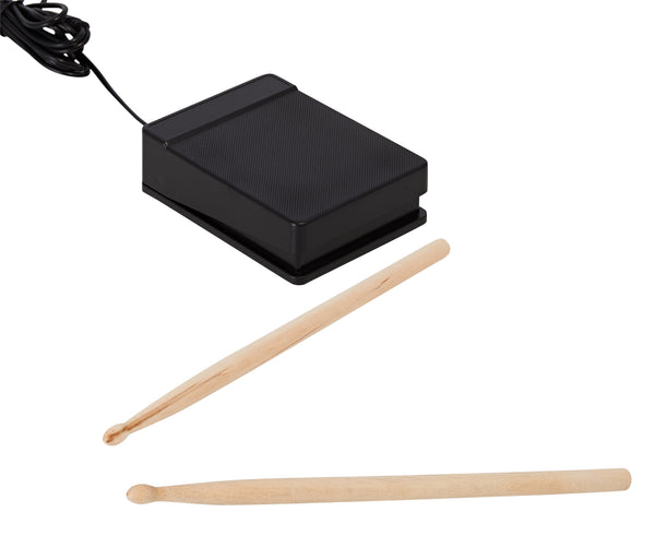 Thunda Roll Up Drum Kit - Black/White