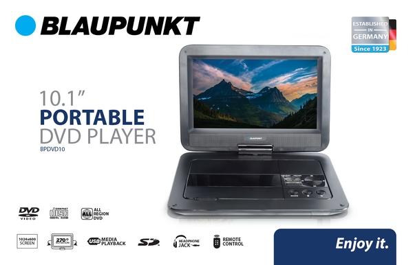 Portable 10.1" DVD Player Blaupunkt
