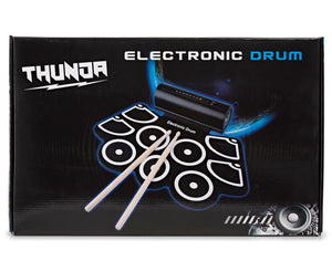 Thunda Electronic Drum Kit - Black